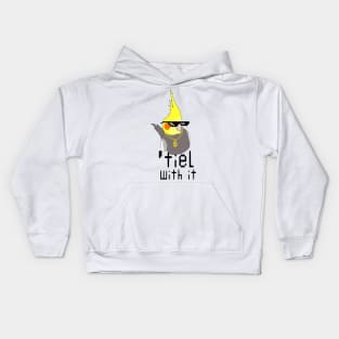 tiel with it - cockatiel thug life doodle Kids Hoodie